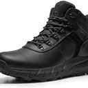 NORTIV Men's Waterproof Hiking Boots Lightweight Outdoor Mid Trekking Leather Shoes DriftShield Size 9