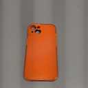 FABSPARK Case for iPhone 15,Super Cute Vibrant Neon Glitter Shiny Bling Sparkly Glossy Girly Case,Shockproof Slim Camera Protection for iPhone 15 6.1 Inch,Orange