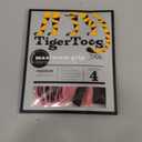 DOK TigerToes Premium Non-Slip Dog Socks for Hardwood Floors - Extra-Thick Grip that Works Even When Twisted - Prevents Licking, Slipping, and Great for Dog Paw Protection (Sassy Pink, Small)