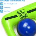 TicTac Shot Pool Toys Games Set- Tic-Tac-Toe Inflatable Pool Toy with 10 Balls - for Adults Teens Kids 2-10 Players, 56" X 54"