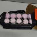 Remington Compact Ceramic Dual Voltage Hot Rollers for Long and Short Hair, Hair Setters, Hair Curlers, 1-1 " Purple/Black, 10 Piece Set