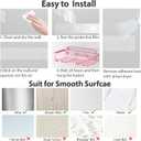 Liuoud 5 Pack Shower Caddy Organizer Rack Shelf for Inside Shower, Adhesive Bathroom Wall Storage Basket Rustproof Stainless Steel Shampoo Holder, Girly Bathroom Accessory Decor Set, Pink
