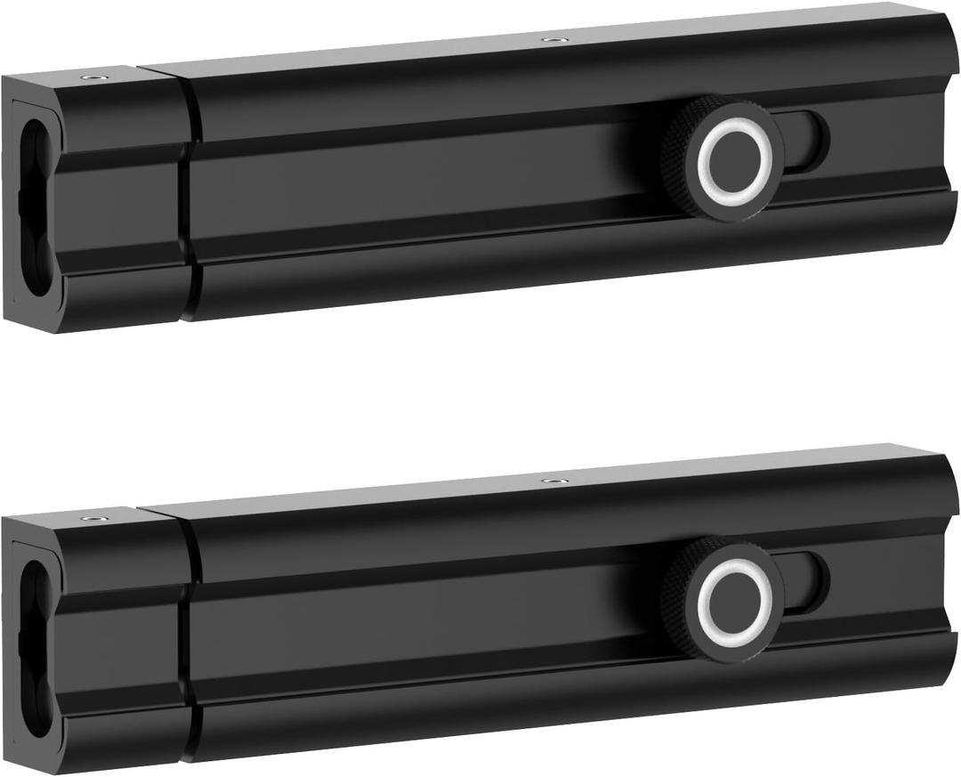 Slide Lock, Security Barrel Slide Bolt Latch, Heavy Duty Gate Hardware for Flush or Recessed Doors and Gates (Black-2Pcs, 6Inch)