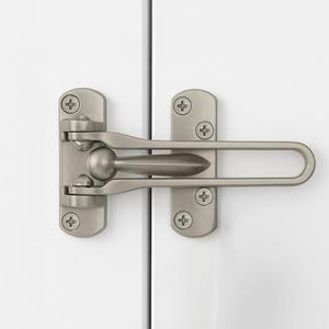 Mega Handles Safety Door Lock 2026 Version, Heavy-Duty Zinc Alloy 4.2" Door Lock, Swing Bar Door Guard, Safety Childproof Reinforcement Door Stopper for Kids, (Satin Nickel)