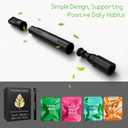 Natural Herbal Air Stick Non Electric Long-Lasting Flavored Air Diffuser Refreshing Support Smokeless Inhaler 4Pack for Quit Smoking & Stress Relief