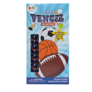 Lolli & Pip™ Sports Pencil Valentines Day Cards, 16 ct  2 Packs