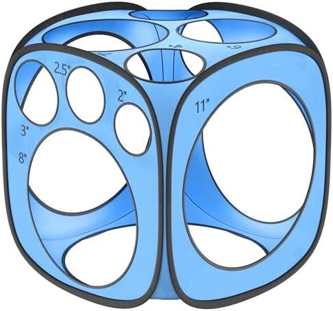 13 Sizes Balloon Sizer Cube Box (2-12 Inch), Collapsible Balloon Measurement Tool for Party Arch Decorations & Columns