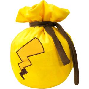 Travel-Friendly Animal Bells Bag Drawstring Plush Travel Makeup Cosmetic Storage Bags Organizer with Embroidered Star Patch Two Size (Style-A H16 x W15 Inch)