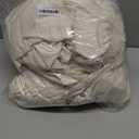 H.VERSAILTEX 3 Piece Stretch Sofa Covers for 2 Cushion Sofa Couch Covers for Living Room Sofa Slipcovers (Base Cover Plus 2 Seat Cushion Covers) Thicker Jacquard Fabric(Large Sofa, Ivory) (Medium-XL)