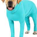 Etdane Recovery Suit for Dogs Surgery Suit Female Spay Dog Surgical Recovery Suit Male Dog Onesie for Surgery Female Anti Licking Wounds Dog Shedding Suit Blue/XS