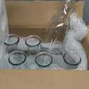 6 Pcs Milk Bottle Flower Vases 8" Milk Glass Vase Clear Vintage Bottles Small Bud Floral Vase Centerpiece for Centerpieces, Home, Office, Dinning Table, Wedding Reception