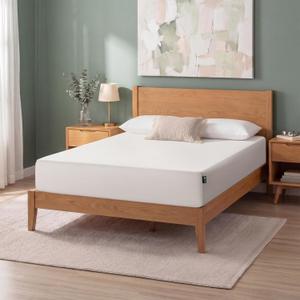 Zinus 10 Inch Full Green Tea Memory Foam Mattress [New Version], Fiberglass Free, Medium Firm Feel, Zoned Pressure Relief, Certified Safe Foams & Fabric, Mattress in A Box