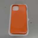 Designed for iPhone 14 Case, Silicone Ultra Slim Shockproof Phone Case with Soft Anti-Scratch Microfiber Lining, [Enhanced Camera Protection] 6.1 inch (Orange)