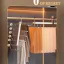 Pants Hanger 6 Tiers No-Slip Pants Hangers Space Saving