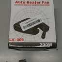 DNA MOTORING Portable Car Heater 2 in 1 Heating and Cooling Electric Defroster 360 Degree Rotation, Black