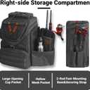 kokkoya 40L Fishing Tackle Backpack with 2 Rod Holders Two-Tier Storage