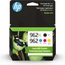 Original HP 962 Cyan, Magenta, Yellow / 962XL Black Ink Cartridges (4-Pack) | Works with HP OfficeJet 9010 Series, HP OfficeJet Pro 9010, 9020 Series