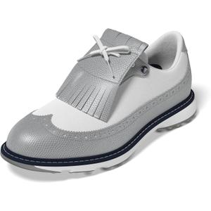 adidas Women's Mc Zoysia Spikeless Golf Shoes (8, Silver Metallic/Footwear White/Collegiate Navy)