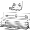 Shower Caddy with Soap Dish 