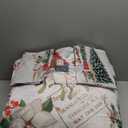 Christmas Themed Queen Comforter and 2 Pillowcases