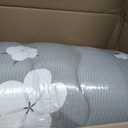 Zelladorra Japanese Floor Mattress, Futon Mattress with Portable Storage Bag and Washable Cover, Roll Up Thick Tatami Mat Suitable for Camping, Guest Room, Grey Cotton, Twin
