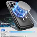 SPORTLINK for iPhone 17 Pro Max Case, IP68 Waterproof Military Protective Full Body Heavy Duty Shockproof 360 Sealed Dustproof with Camera Screen Protector Cover for i Phone 17 Pro Max 6.9" M/Black