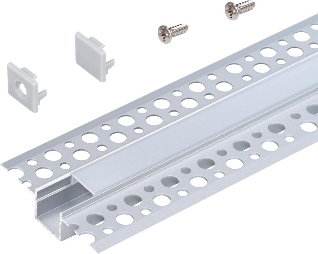 Armacost Lighting Recessed Drywall Mount LED Tape Light Mounting Channel 5-Pack, Silver, 960060