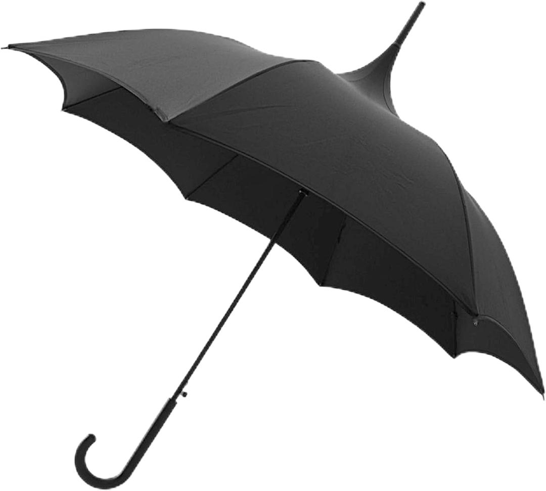 Fully Automatic Open Dark Wing With Gothic Pagoda Top Umbrella - Medium - Parasol Size
