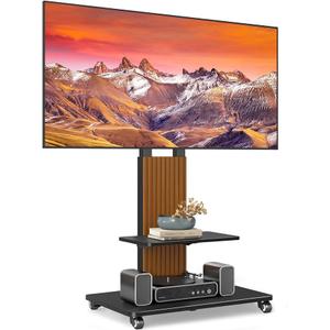 TVON Heavy Duty Rolling TV Stand for 55-100 inch Large Screens
