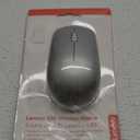 Lenovo 530 Full Size Wireless Computer Mouse for PC, Laptop, Computer with Windows - 2.4 GHz Nano USB Receiver - Ambidextrous Design - 12 Months Battery Life - Platinum Grey