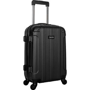 Kenneth Cole REACTION Out of Bounds Lightweight Hardshell 4-Wheel Spinner Luggage, Midnight Black, 20-Inch Carry On
