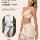 Lace Slip Shorts for Under Dresses Women, Cooling Anti Chafing Thighs Shorts Women, Smoothing Underwear Panties (XXXL)