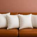 Trendy Home 16x16 Throw Pillow Insert (Set of 4, White) Bed and Couch Pillows Stuffer Hypoallergenic, Decorative Home Outdoor Sofa Pillow Filler (Non Woven, 4 Pack)