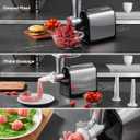 Electric Meat Grinder, 3200W Max Meat Grinders for Home Use, HOUSNAT 3 in 1 Heavy Duty Meat Mincer with 2 Blades and 3 Plates, Sausage Stuffer Tube & Kubbe Kit, Stainless Steel
