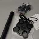 KDD Gaming Headphones Stand, Rotatable Headset Stand with Light Modes - Controller Holder with 2 USB Charging Ports and 3.5mm - Earphone Hanger Accessories for Desktop Gamer(Black)