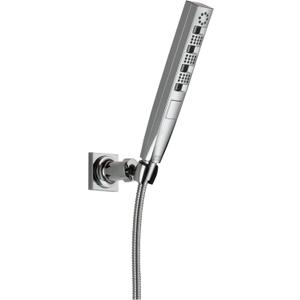 Delta Faucet Tetra H2Okinetic Hand Held Shower with Hose, Chrome Handheld Shower Head, Hand Shower, Handheld Shower, Detachable Shower Head, Lumicoat Chrome 55140-PR
