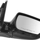 TRQ Right Mirror with Heat without Housing Turn Signal Passenger Side Compatible with 2013-2016 Hyundai Santa Fe Sport HY1321200