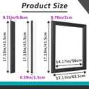 2 Sets 14" x 14" 25071 RV Roof Air Conditioner Gasket with Adhesive Strip, Waterproof AC Sealing Strip for Repairing and Replacing RV and Camper Roof AC Units(Black)