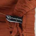 PRETTYGARDEN Summer Wide Leg Linen Pants Women with Pockets High Waist Drawstring Loose Casual Palazzo Lounge Pants Women L