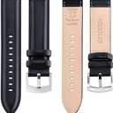 OTTOODY Leather Watch Bands Quick Release, Elegant Top Grain Leather Watch Straps for Men & Women, Choice of Color & Width - 18mm, 19mm, 20mm, 21mm or 22mm Wristbands Bracelet for Watch & Smartwatch