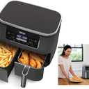 Ninja DZ100 Foodi 4-in-1, 8-qt., 2-Basket Air Fryer with DualZone Technology, DZ100 8-qt BLACK