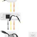 in Wall Cable Management Kit for TV & Soundbar - Cord Hiding for Wall, Hide TV Wires When Mounting, Includes Power & Low Voltage Cable Management, Includes Hole Saw Drill Attachment for Install