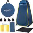 ROPODA Pop Up Tent 83inches x 48inches x 48inches, Upgrade Privacy Tent, Porta-Potty Tent Includes 1 Removable Bottom, 8 Stakes, 1 Removable Rain Cover, 1 Carrying Bag (Gray)