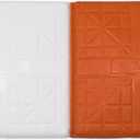 Champion Sports Hollywood Style Impact Double First Base - Solid One Piece Molded Construction - Rubber Double First Base - Ground Anchors Not Included,Orange