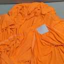 Table Covers for 6 Foot Tables, Orange Washable and Wrinkle Resistant Stretch Tablecloths Rectangle 6ft for Events, Wedding, Banquets, Parties (72" x 30" (Rectangular))