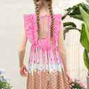 Goodstoworld Toddler Girl Dress for Kids Summer Beach Ruffle Tie Back Dresses for 2-8T (5-6 Years, A1-donut)