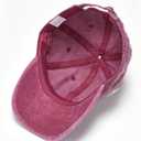 Baseball Cap Soft Cotton Plain Washed Vintage Comfort Unstructured Low Profile Dad Hats (Burgundy)