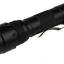 WF-502B Single Mode 1200 Lumen Mini Portable Tactical Clip Handheld Flashlight Torch Lamp,for Outdoor Sports and Indoor Activities (Camping, Hiking, Hunting, etc.) (Black)