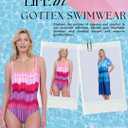 Gottex Women's Golden Hour High Neck One Piece Bathing Suit (Blue, Size 10)