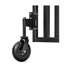 Heavy Duty Fence Gate Wheel - 8-inch Gate Wheels for Wooden or Metal Tube Gate - Prevent Sagging - Durable & Easy to Install - Caster Wheel with Suspension - Smooth Support for Swing or Rolling Gate